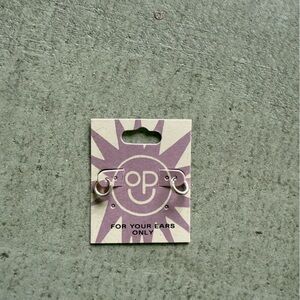 OPL buy sell trade (NYC based) Silver Hoop Earrings mini